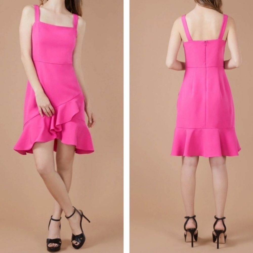 Elegant Pink Sleeveless Dress